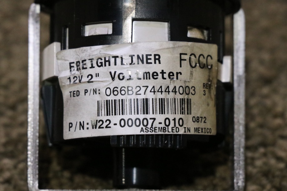 USED W22-00007-010 FREIGHTLINER VOLTS DASH GAUGE RV PARTS FOR SALE RV Components 