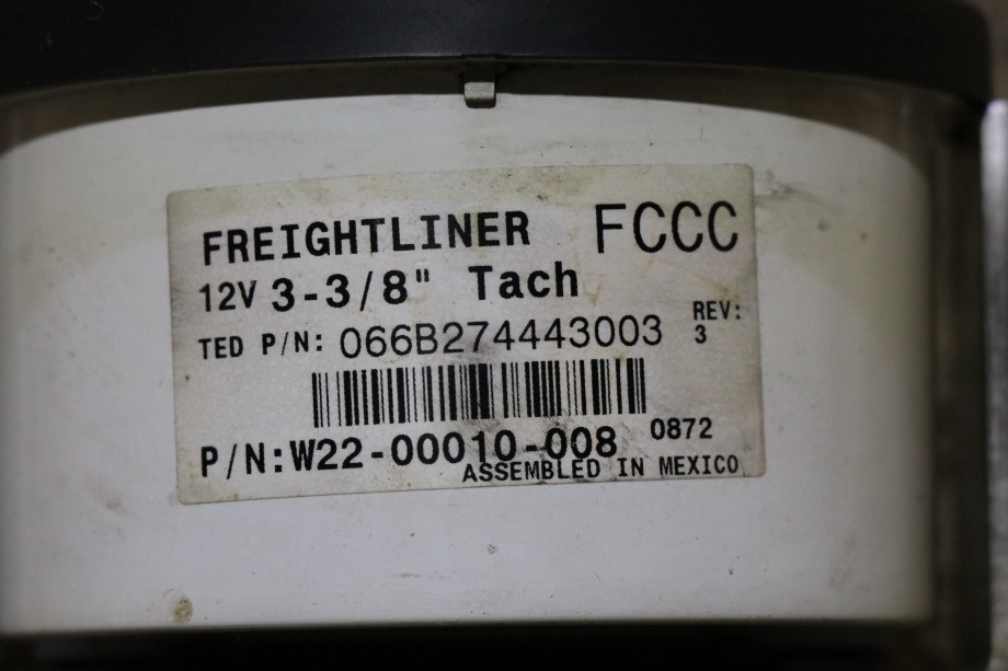 USED FREIGHTLINER TACHOMETER DASH GAUGE W22-00010-008 RV/MOTORHOME PARTS FOR SALE RV Components 