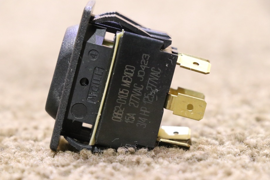 USED RV 0862-0105 BLACK ROCKER SWITCH FOR SALE RV Components 