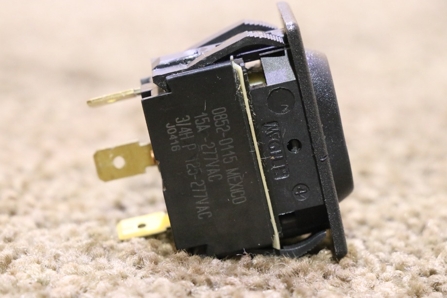 USED BLACK ROCKER 0852-0115 SWITCH MOTORHOME PARTS FOR SALE RV Components 