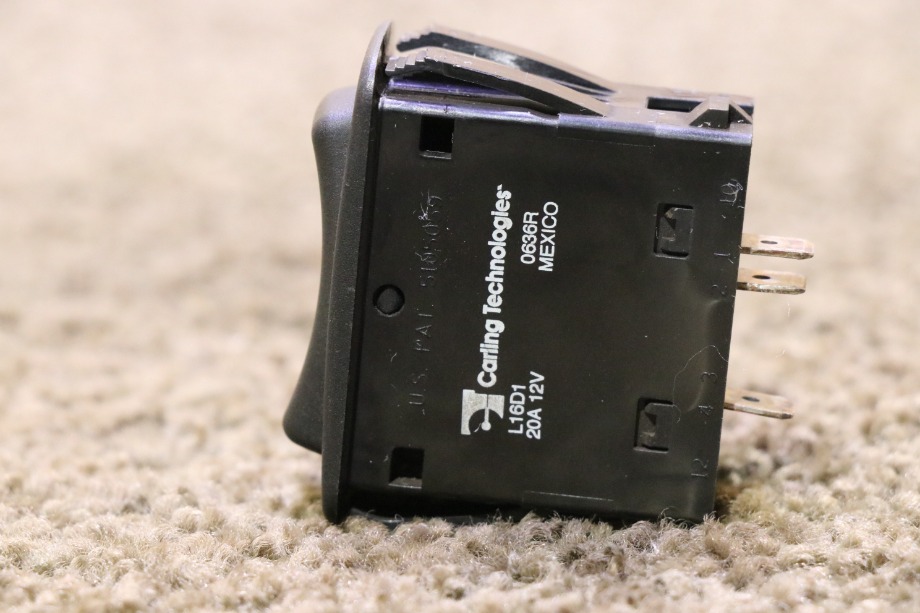 USED L16D1 BLACK ROCKER DASH SWITCH RV PARTS FOR SALE RV Components 