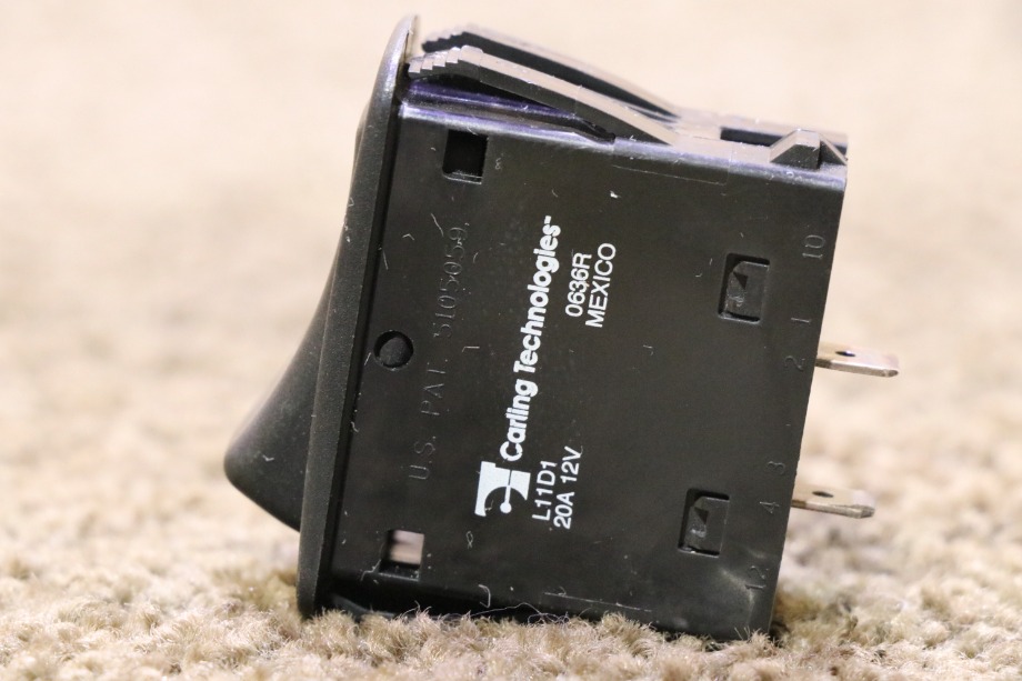 USED BLACK ROCKER L11D1 DASH SWITCH MOTORHOME PARTS FOR SALE RV Components 