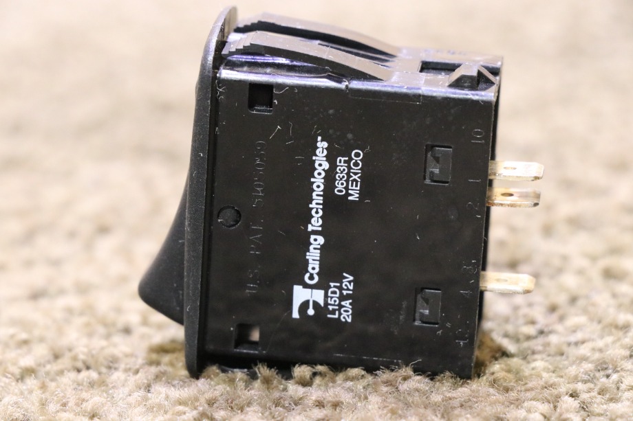 USED BLACK ROCKER DASH SWITCH L15D1 RV/MOTORHOME PARTS FOR SALE RV Components 