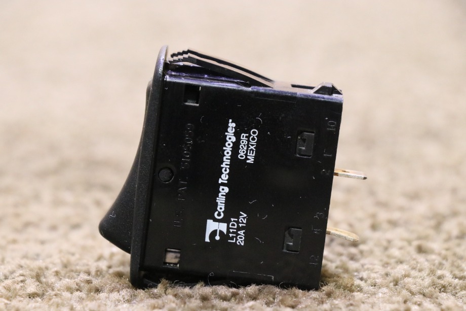 USED MOTORHOME BLACK ROCKER L11D1 DASH SWITCH FOR SALE RV Components 