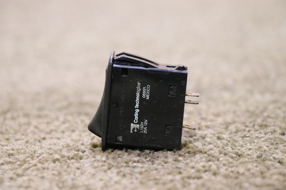 USED RV/MOTORHOME BLACK ROCKER DASH SWITCH L15D1 FOR SALE RV Components 