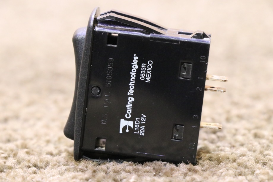 USED L16D1 BLACK ROCKER DASH SWITCH RV PARTS FOR SALE RV Components 