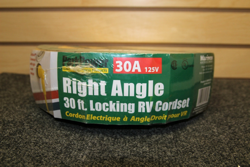 NEW PARK POWER 30A RIGHT ANGLE LOCKING RV CORDSET 30 FT.  RV Accessories 