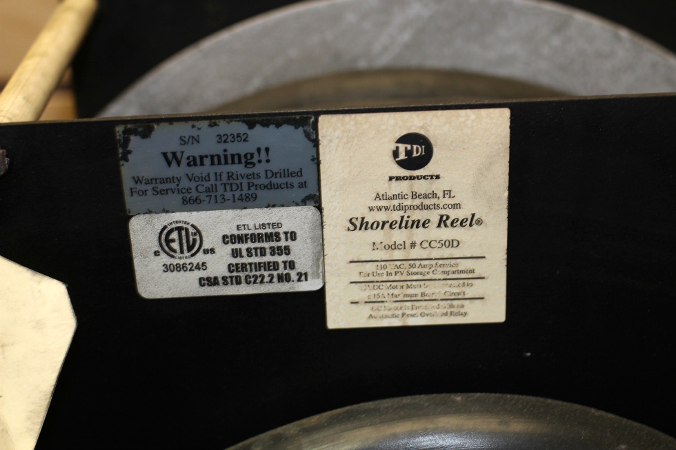 USED SHORELINE REEL PN: CC50D SN: 32352 *TESTED GOOD* RV Accessories 