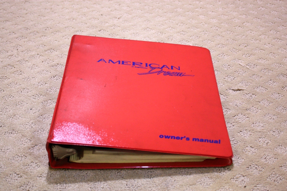 RV Accessories USED 1998 FLEETWOOD AMERICAN DREAM OWNERS MANUAL BINDER