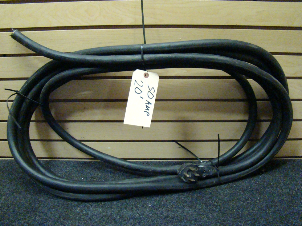 USED RV/MOTORHOME 50 AMP HARDWIRED IN POWER CORD FOR SALE RV Accessories 
