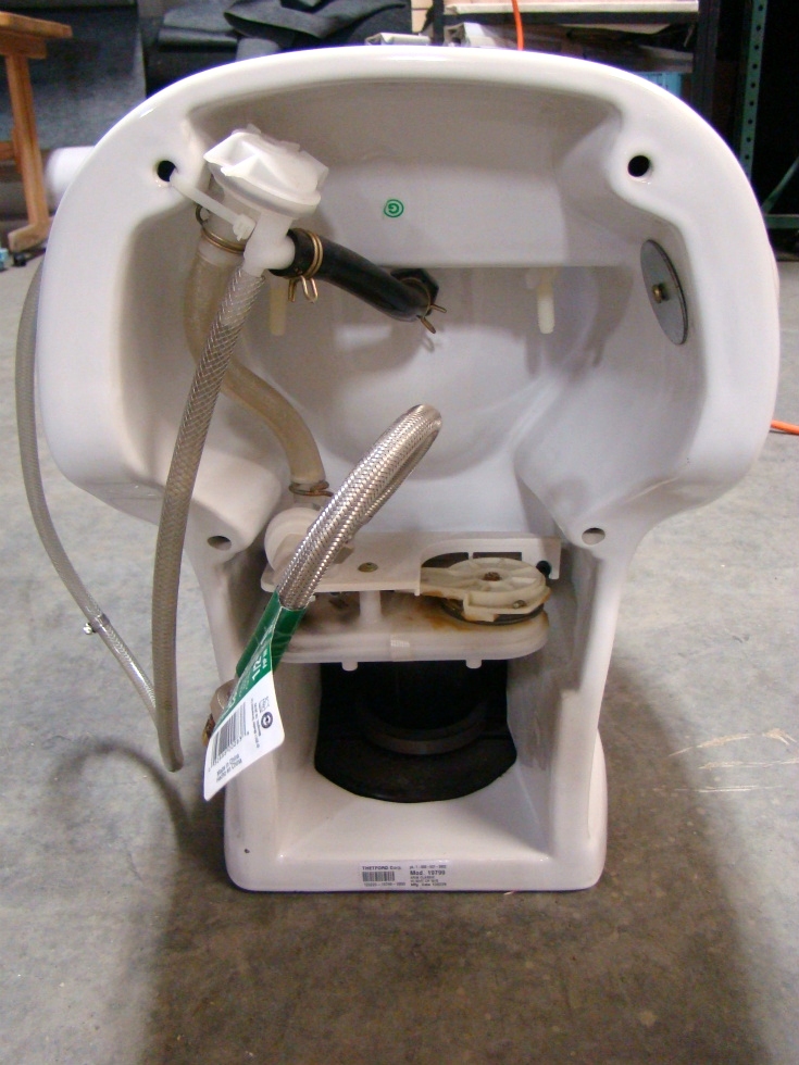 USED RV/MOTORHOME THETFORD HIGH PROFILE WHITE TOILET FOR SALE RV Accessories 