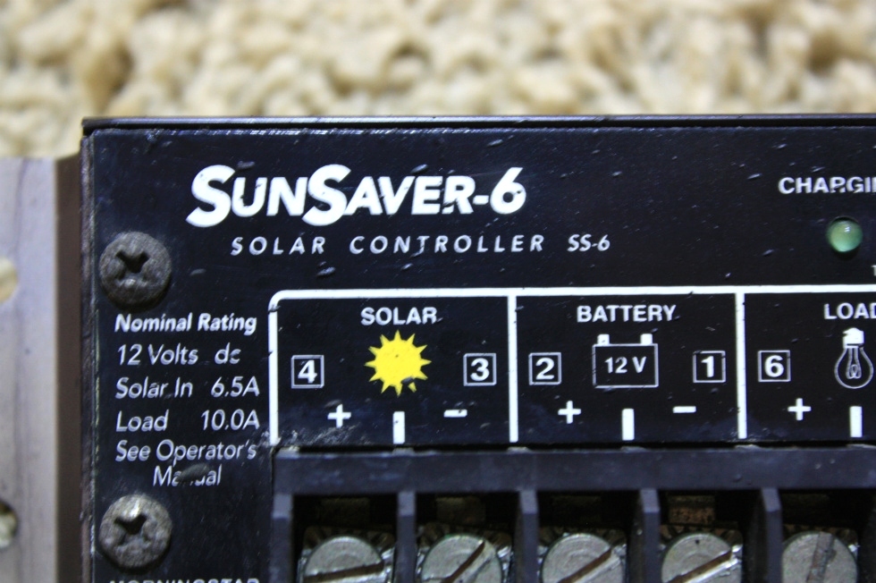 USED SUNSAVER-6 SOLAR CONTROLLER FOR SALE RV Accessories 