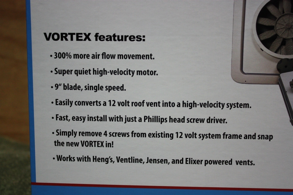 HENG'S VORTEX I 90043-CR ROOF VENT UPGRADE KIT RV PARTS FOR SALE RV Accessories 