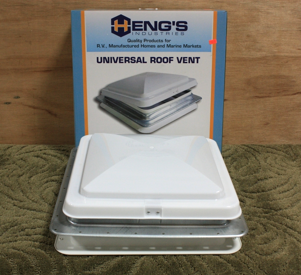 NEW HENG'S UNIVERSAL ROOF VENT WITH GALVANIZED METAL BASE 7111-C1G1 RV PARTS FOR SALE RV Accessories 
