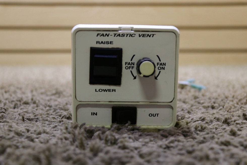 RV Accessories USED MOTORHOME FANTASTIC VENT FAN SWITCH PANEL RV PARTS FOR SALE RV Electrical