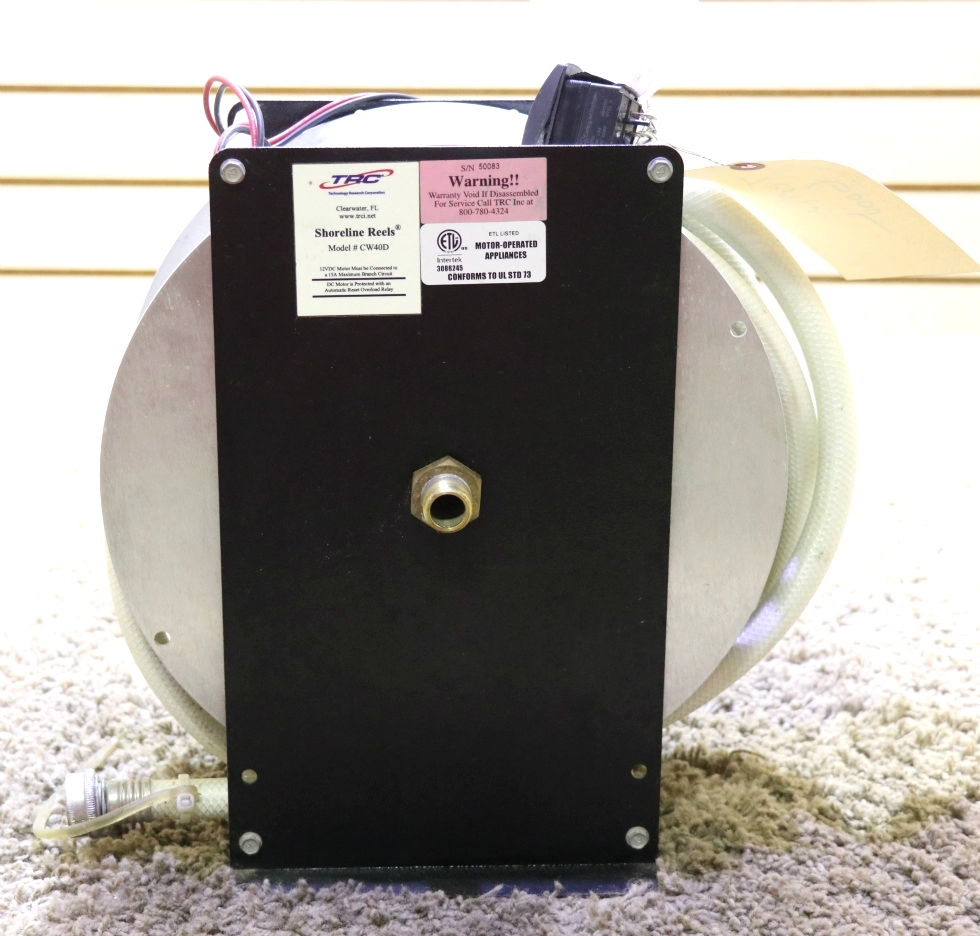 RV Accessories USED RV CW40D SHORELINE ELECTRIC WATER HOSE REEL MOTORHOME PARTS FOR SALE RV