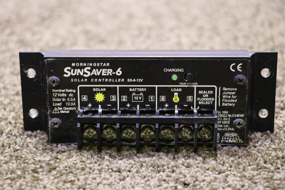 USED MORNINGSTART SUNSAVER-6 SOLAR CONTROLLER MOTORHOME PARTS FOR SALE RV Accessories 