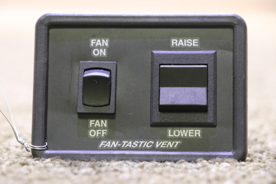 USED FAN-TASTIC VENT SWITCH PANEL MOTORHOME PARTS FOR SALE RV Accessories 
