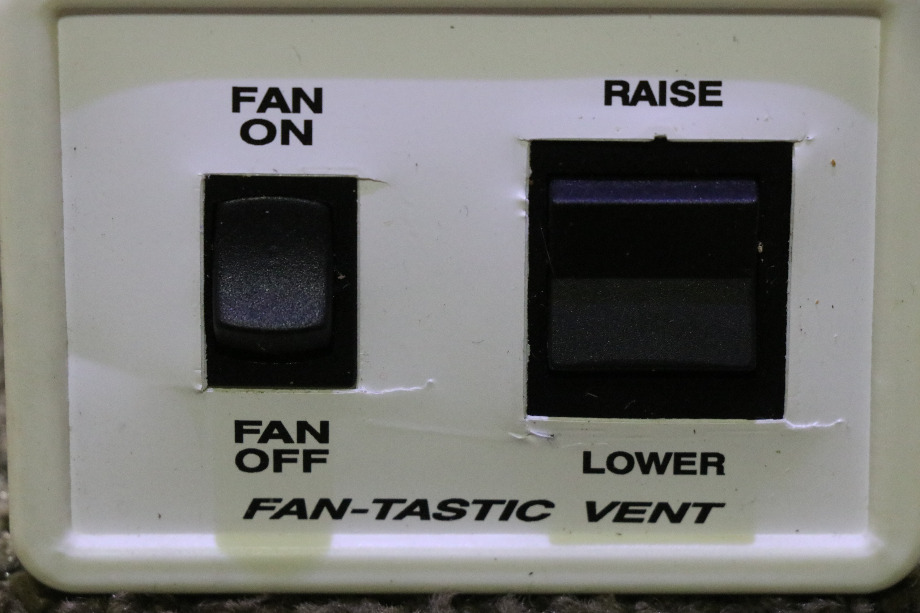 USED MOTORHOME FAN-TASTIC VENT SWITCH PANEL FOR SALE RV Accessories 