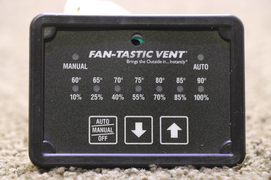 USED MOTORHOME BLACK FAN-TASTIC VENT SWITCH PANEL FOR SALE RV Accessories 