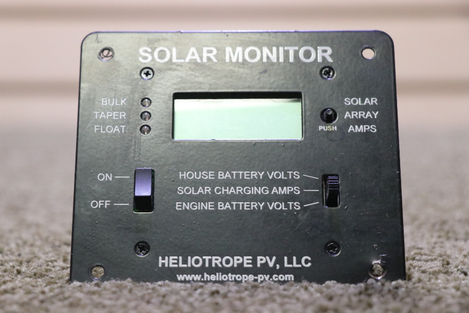 USED HELIOTROPE PV SOLAR MONITOR PANEL RV PARTS FOR SALE RV Accessories 