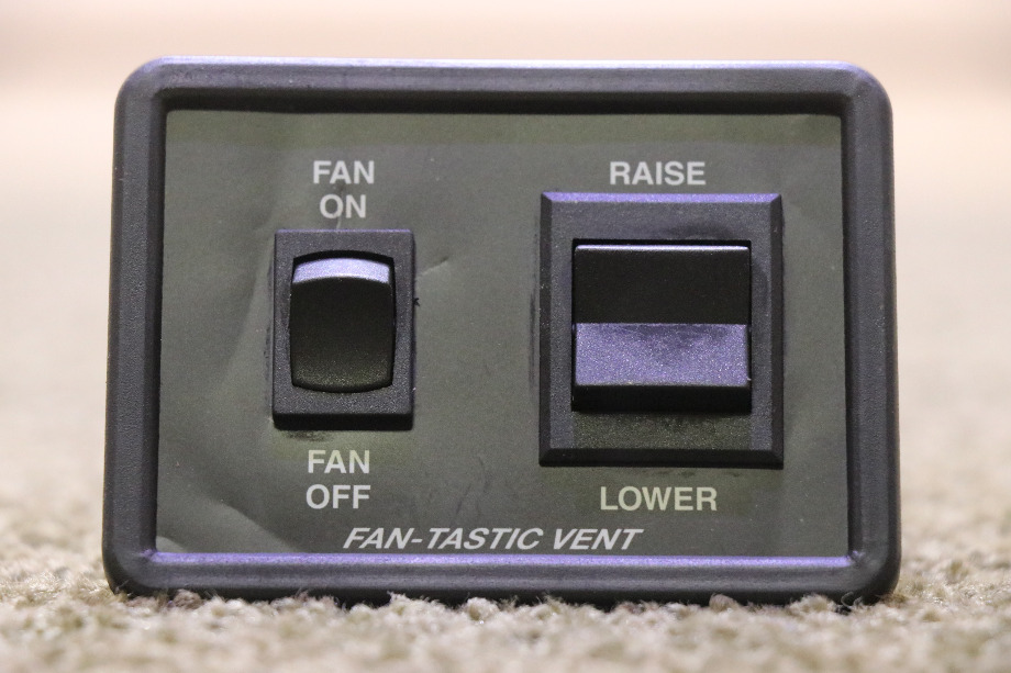 USED MOTORHOME FAN-TASTIC VENT SWITCH PANEL FOR SALE RV Accessories 