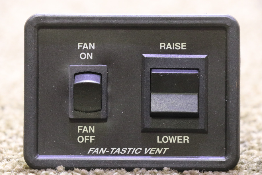 USED RV/MOTORHOME BLACK FAN-TASTIC VENT SWITCH PANEL FOR SALE RV Accessories 