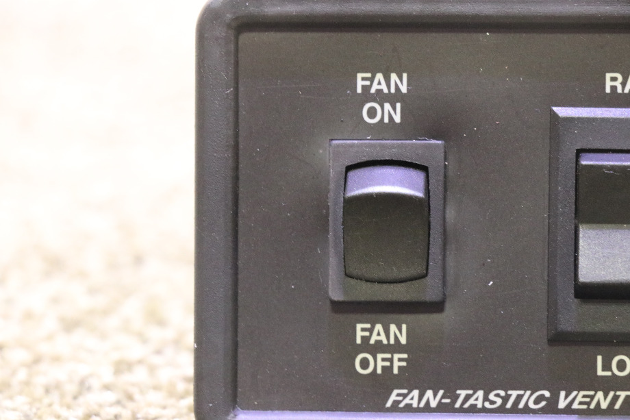 USED RV/MOTORHOME BLACK FAN-TASTIC VENT SWITCH PANEL FOR SALE RV Accessories 