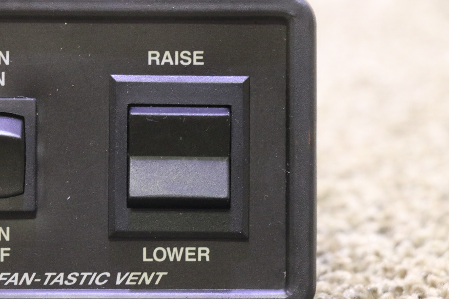 USED RV/MOTORHOME BLACK FAN-TASTIC VENT SWITCH PANEL FOR SALE RV Accessories 