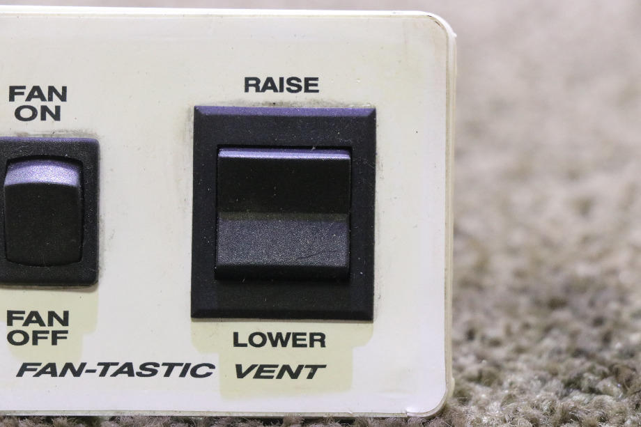 USED RV/MOTORHOME FAN-TASTIC VENT SWITCH PANEL FOR SALE RV Accessories 