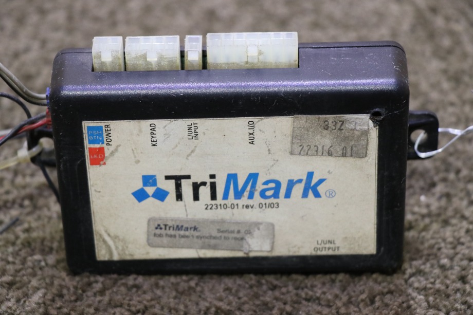 USED 22310-01 TRI MARK KEYLESS ENTRY RECEIVER RV PARTS FOR SALE RV Accessories 