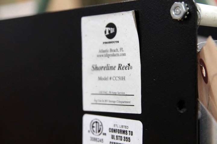 USED TDI PRODUCTS SHORELINE RV CORD REEL MODEL: CC50H.  RV Accessories 