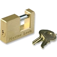   Master Lock 605DAT Solid Brass Trailer Hitch Coupler Lock  - Visone RV  Towing Products 